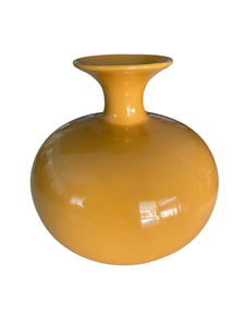 Midcentury Mustard Ceramic Vase
