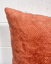 Load image into Gallery viewer, Square Pillow in Rust Velvet
