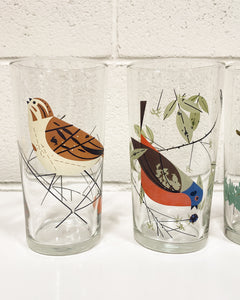 Set of 4 Bird Drinking Glasses