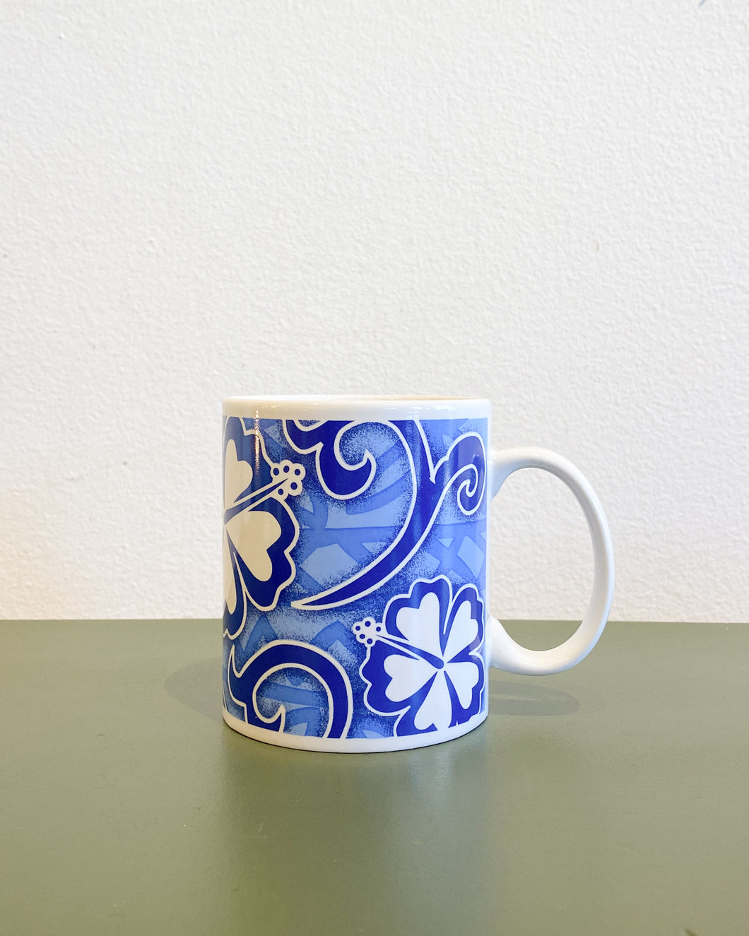 Hibiscus Tapa-Blue Mug