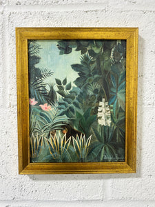 The Equatorial Jungle by Henri Rousseau Print on Canvas
