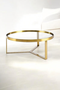 Gold Round Coffee Table