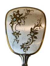 Load image into Gallery viewer, Antique Floral Hand Held Mirror
