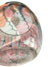 Load image into Gallery viewer, Tom Philabaum signed Art Glass Reptilian Series Cranberry Blue
