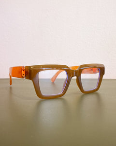 Mocha Colored Fashion Glasses