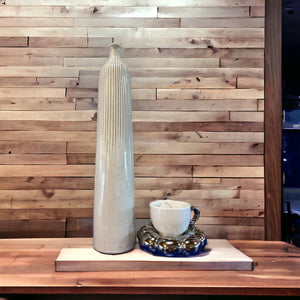 Studio Pottery Tall Vessel Signed