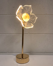 Load image into Gallery viewer, Modern LED Acrylic Flower Lamp with Center Shell Detail

