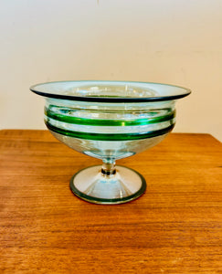 Italian Murano 20th Century Italian Glass Centrepiece Candy Dish