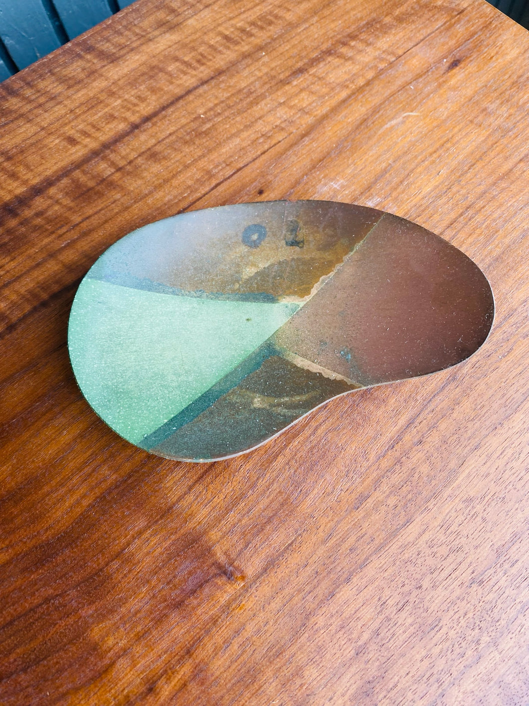 1960s Copper Enamel Catchall