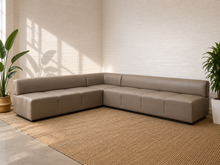 Load image into Gallery viewer, Vintage Steelcase Modular Sectional Seating in taupe Upholstery
