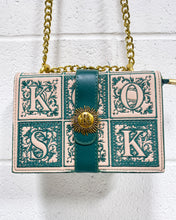Load image into Gallery viewer, Green Monogrammed Purse
