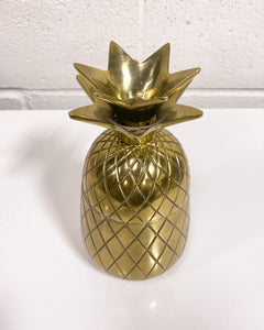 Gold Pineapple Container with Lid