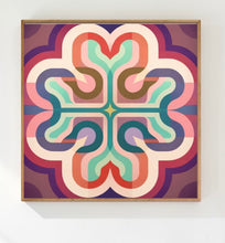 Load image into Gallery viewer, Chromatic Mandala, 1968 Revisited Framed Art
