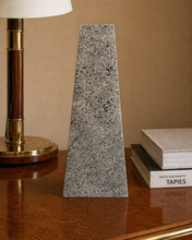 Load image into Gallery viewer, Modernist Black White Trapezoid Vase Signed by Carlson 86
