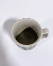 Load image into Gallery viewer, Stoneware Coffee Cup with Floral Detail
