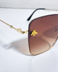Brown Sunnies with Bee Detail 🐝