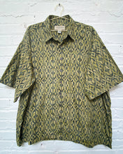 Load image into Gallery viewer, Olive Green Hawaiian Shirt (4X)
