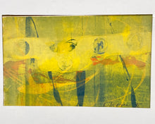 Load image into Gallery viewer, Vintage Abstract Painting in Yellow, Signed (1985)
