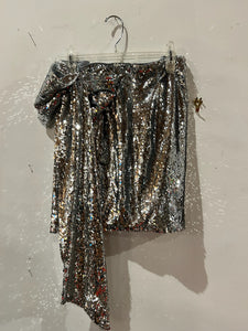 Shimmer Glitter Skirt w Bow and Top