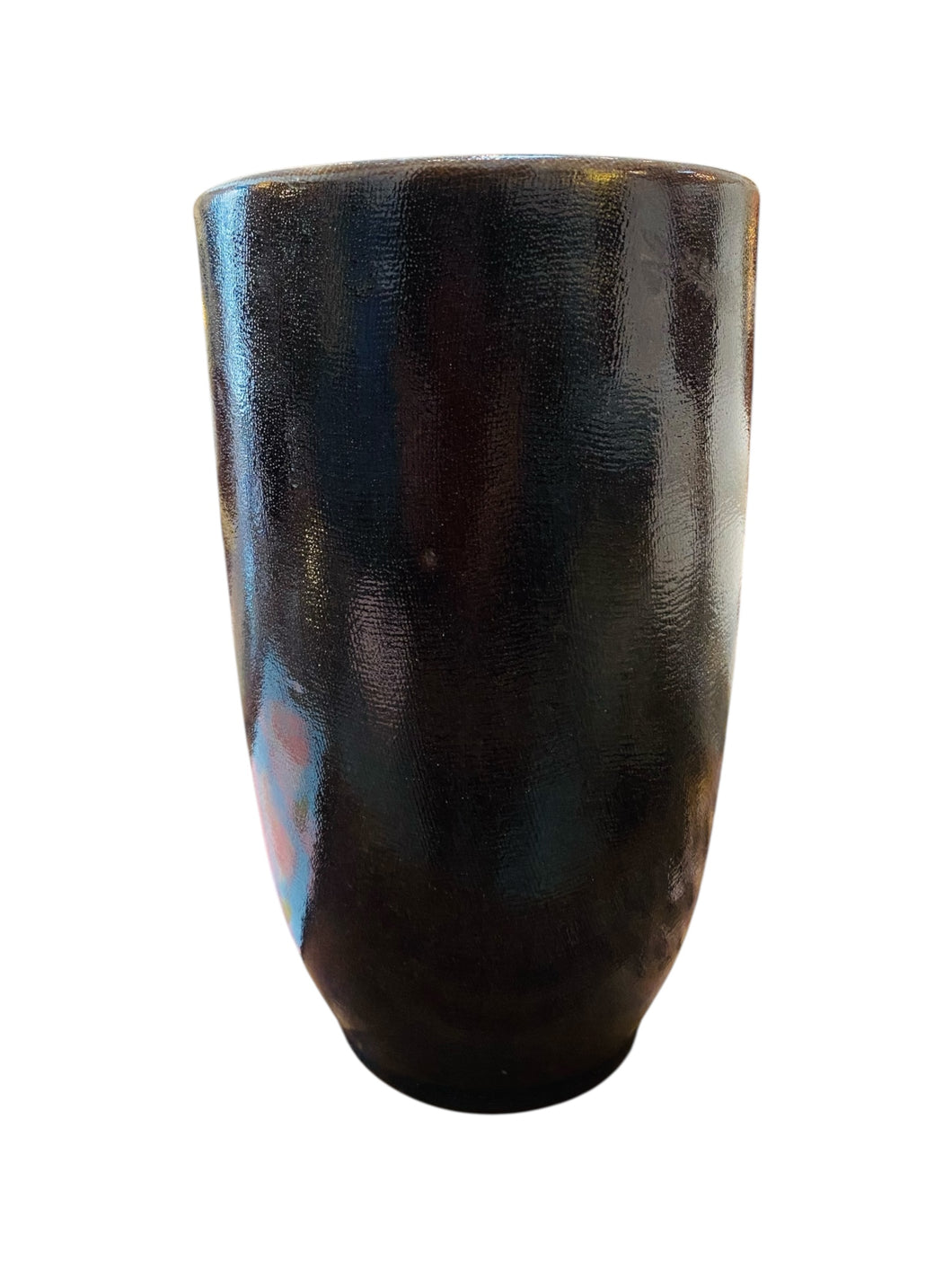 Deep Dark Amethysts Purple Pottery vase