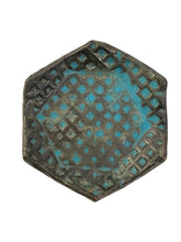 Load image into Gallery viewer, Hexagonal Turquoise Blue Textured Catchall
