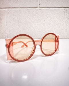 Pinky Brown Glasses