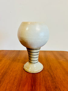 Chalice Vessel Goblet with Stripes