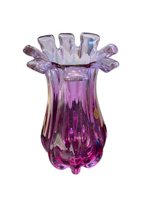 Hand Made Bohemian Glass vase