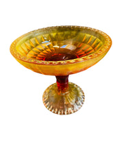 Load image into Gallery viewer, Amberina Glass Candy Dish
