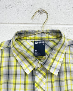 Zoo York Yellow Plaid Button Up (XL)