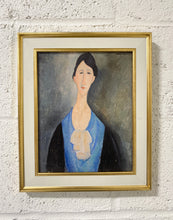 Load image into Gallery viewer, Young Woman in Blue by Modigliani
