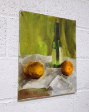 Load image into Gallery viewer, Vintage Still Life Painting of Oranges and Wine

