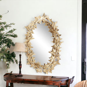 Gold butterfly Mirror