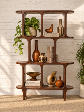 Load image into Gallery viewer, Sunbeam Exclusive Solid Walnut Atomic Shelf
