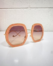 Load image into Gallery viewer, Rose Gold Glitter Sunnies
