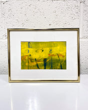 Load image into Gallery viewer, Vintage Abstract Painting in Yellow, Signed (1985)
