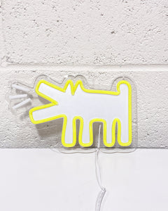 Keith Haring Dog LED in Yellow