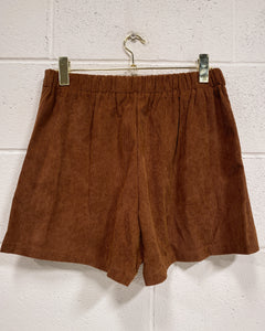 Brown Thin Corduroy Shorts (L)