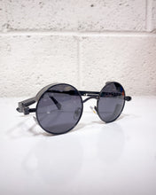 Load image into Gallery viewer, Black Round Sunnies with Wire Detail
