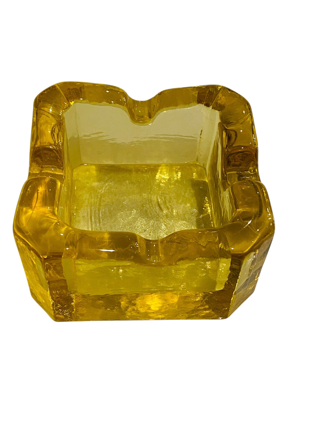 Thick Heavy Yellow MCM Ashtray