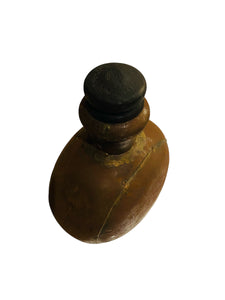 Primitive Metal Jar with Top