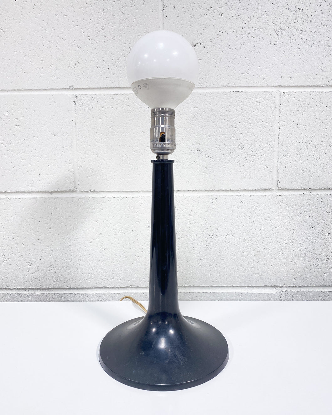 Vintage Black Table Lamp - As Found