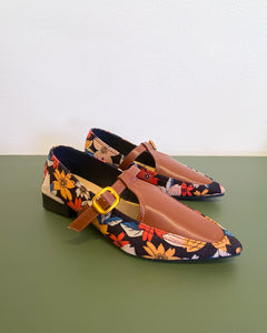 Floral and Brown Mary Jane Shoes (6)