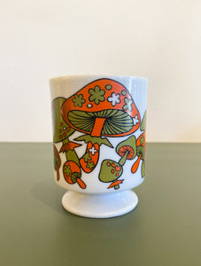 Vintage Groovy Mushroom Coffee Cup