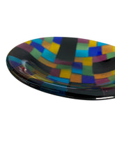 Load image into Gallery viewer, Colorful Fused Glass Catchall signed KK 196

