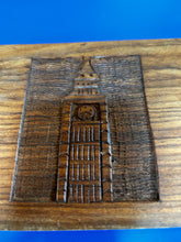 Load image into Gallery viewer, Walnut Carved Vintage Big Ben Jewelry Box
