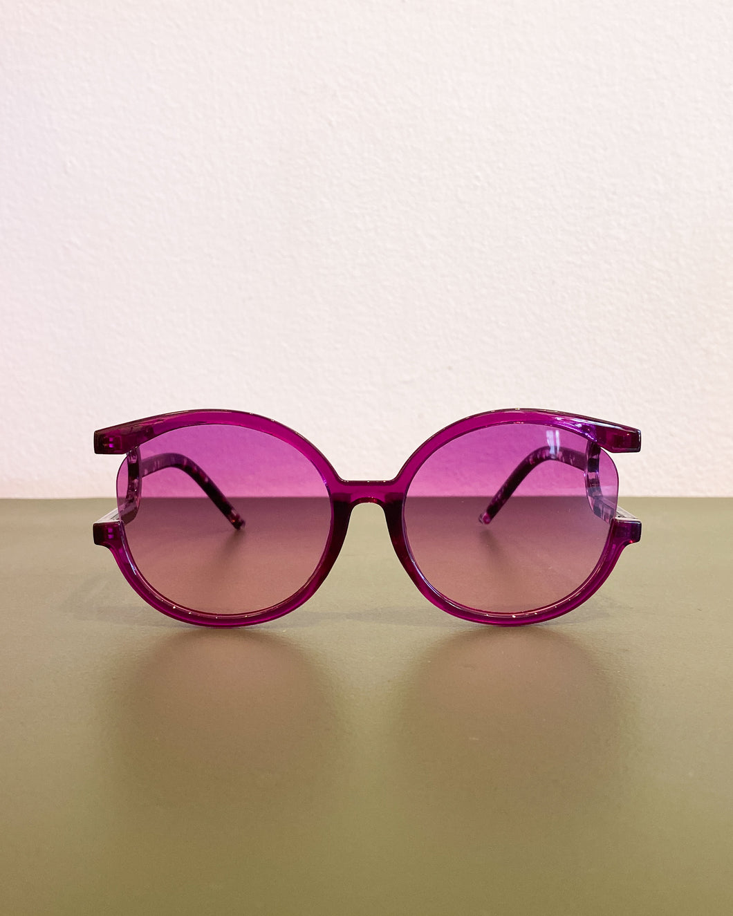 Purple Sunnies with Cutout Temples