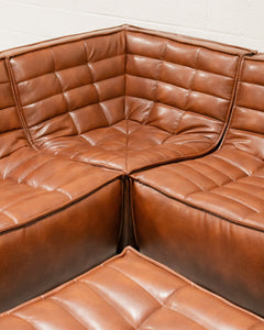 Juno 2 Piece in Recycled Leather (Corner and Armless)