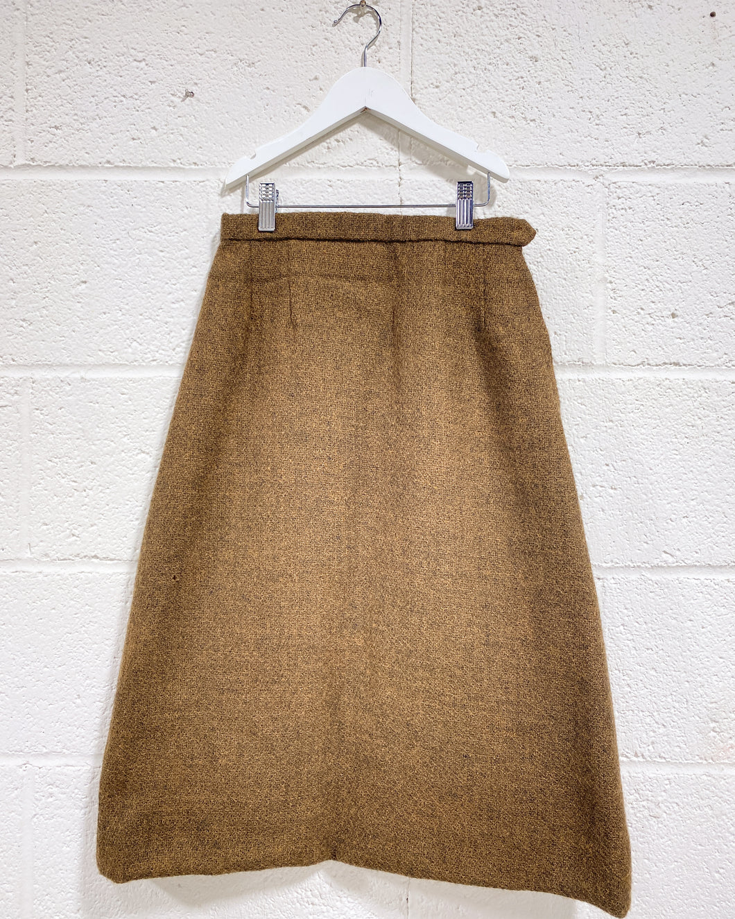 Vintage Brown Wool Skirt