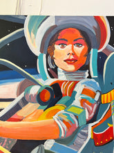 Load image into Gallery viewer, Space Girl #9 Painting by Jean Bradley

